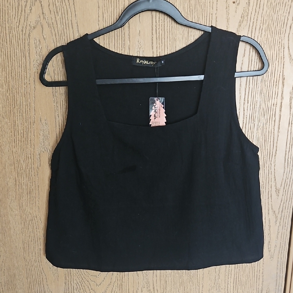 NWT Roylamp Black Women's Top